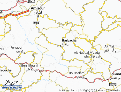 MICHELIN Barbashah map - ViaMichelin