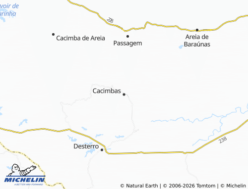 Mapa MICHELIN Cacimbas - ViaMichelin