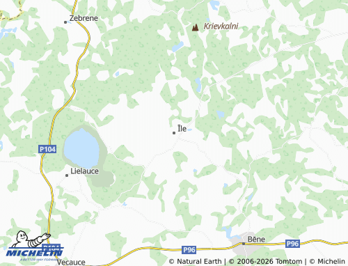Mapa MICHELIN Īles pagasts - ViaMichelin