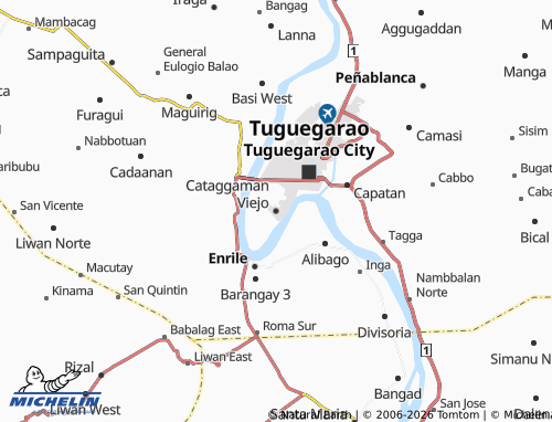 MICHELIN Cataggaman Viejo map - ViaMichelin