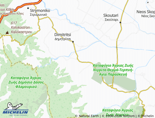 MICHELIN Sisamia map - ViaMichelin