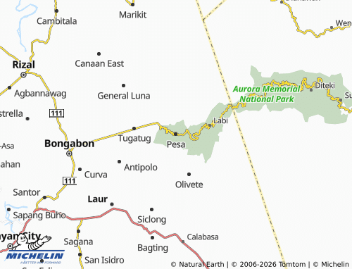 MICHELIN Pesa map - ViaMichelin