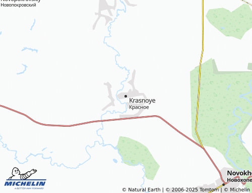 MICHELIN Krasnoye map - ViaMichelin