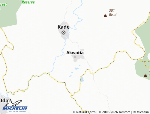 Mapa MICHELIN Akwatia - ViaMichelin