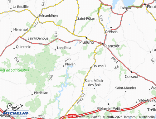 MICHELIN Saint-Aydes map - ViaMichelin
