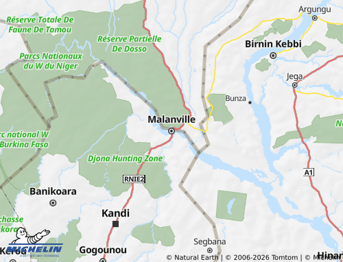 Mappa MICHELIN Malanville - ViaMichelin