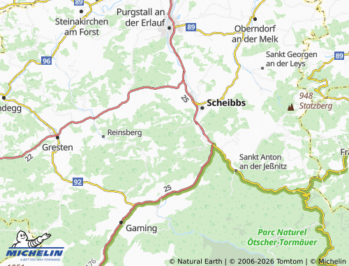 MICHELIN Ginselberg map - ViaMichelin
