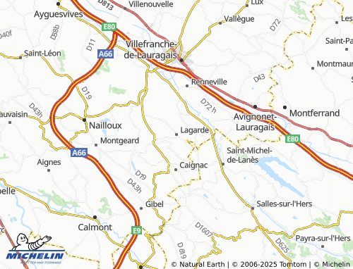 MICHELIN Lagarde map - ViaMichelin