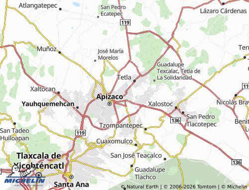 Mappa MICHELIN San Luis Apizaquito - ViaMichelin