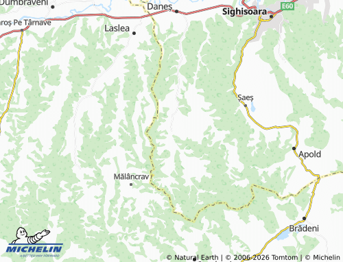 Mapa MICHELIN Criț - ViaMichelin