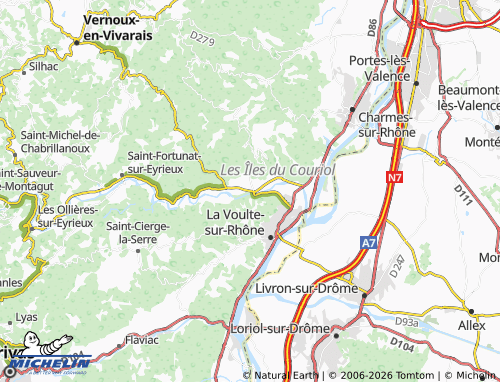 MICHELIN-Landkarte Saint-Laurent-du-Pape - ViaMichelin