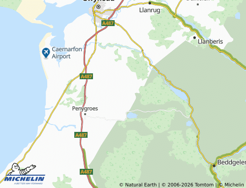Mappa MICHELIN Upper Llandwrog - ViaMichelin