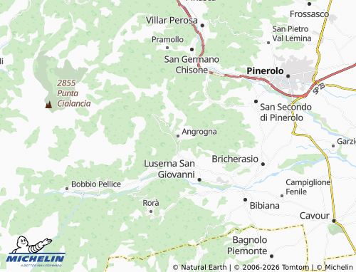 Carte MICHELIN Angrogna - ViaMichelin