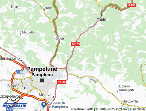 MICHELIN-Landkarte Irotz - ViaMichelin