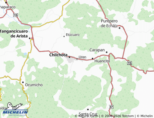MICHELIN Uren map - ViaMichelin
