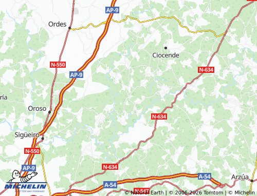 MICHELIN-Landkarte A Garabanxa - ViaMichelin