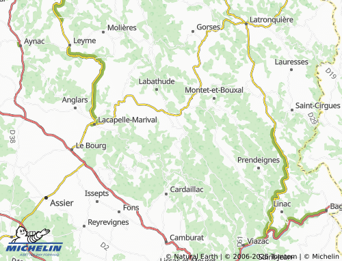 Mapa MICHELIN Sainte-Colombe - ViaMichelin