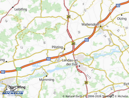 Mappa MICHELIN Pilsting - ViaMichelin
