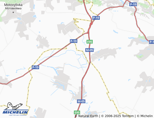 MICHELIN Pshenychne map - ViaMichelin