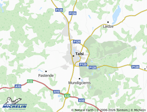 Mapa MICHELIN Talsi - ViaMichelin
