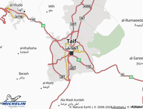 Carte MICHELIN alshuhada' alshamalia - ViaMichelin