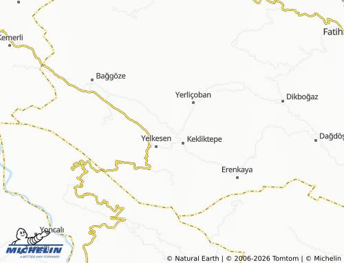 MICHELIN Yokuşlu map - ViaMichelin