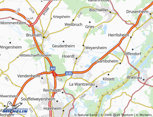 Mapa MICHELIN Hoerdt - ViaMichelin