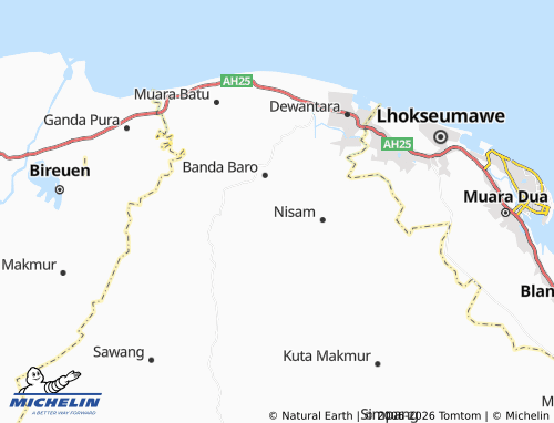 MICHELIN Paloh Mambu map - ViaMichelin