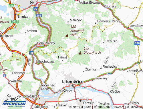 Carte MICHELIN Lbín - ViaMichelin