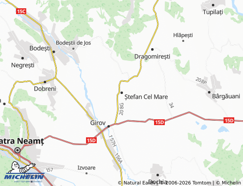 Carte MICHELIN Ștefan Cel Mare - ViaMichelin