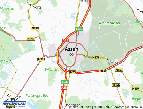 Kaart MICHELIN Assen - ViaMichelin