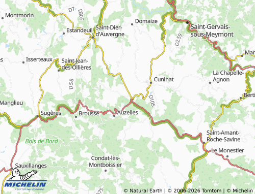 MICHELIN Chalus map - ViaMichelin