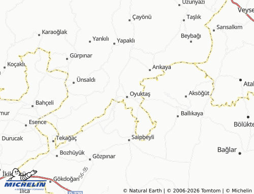 Mappa MICHELIN Oyuktaş - ViaMichelin