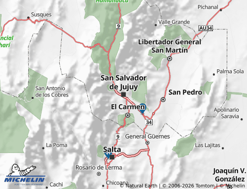Carte MICHELIN Jujuy - ViaMichelin