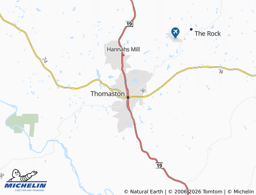 Mapa MICHELIN Thomaston - ViaMichelin