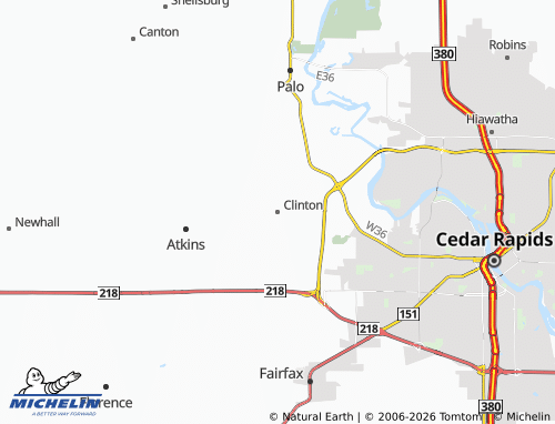 Mappa MICHELIN Clinton - ViaMichelin