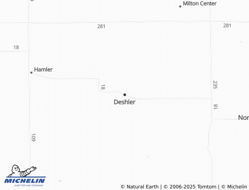 MICHELIN Deshler map - ViaMichelin