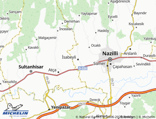 MICHELIN İsabeyli map - ViaMichelin