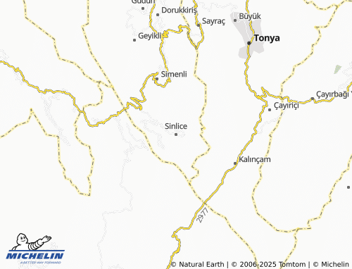 MICHELIN Sinlice map - ViaMichelin