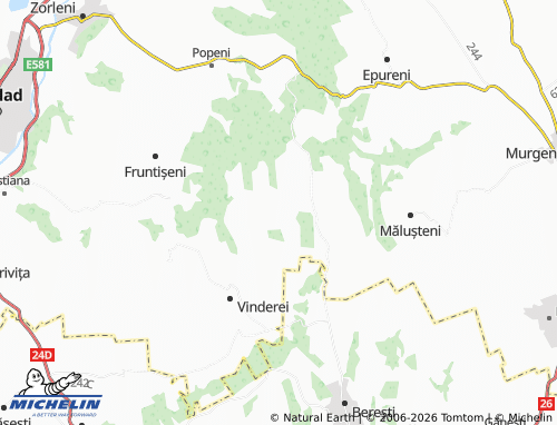 Mappa MICHELIN Obârșeni - ViaMichelin