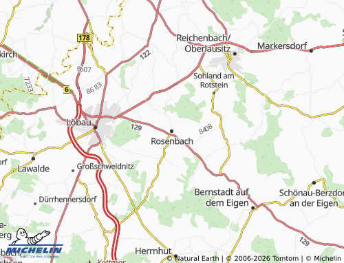 MICHELIN-Landkarte Rosenbach - ViaMichelin