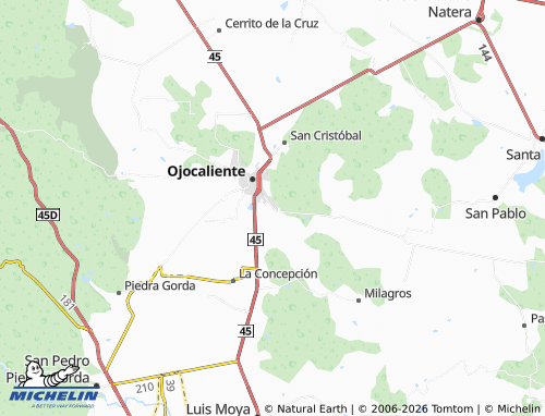 Mappa MICHELIN De Los Milagros - ViaMichelin