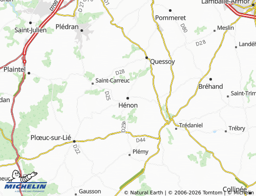 Mappa MICHELIN Hénon - ViaMichelin