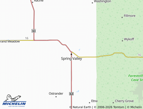 Carte MICHELIN Spring Valley - ViaMichelin