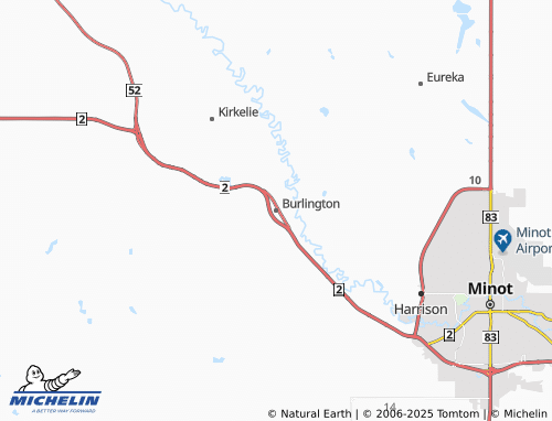 MICHELIN Burlington map - ViaMichelin