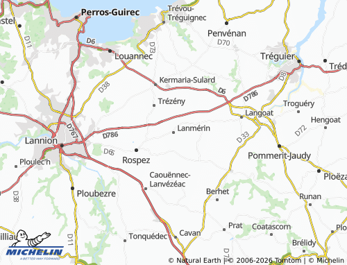 MICHELIN Lanmérin map - ViaMichelin