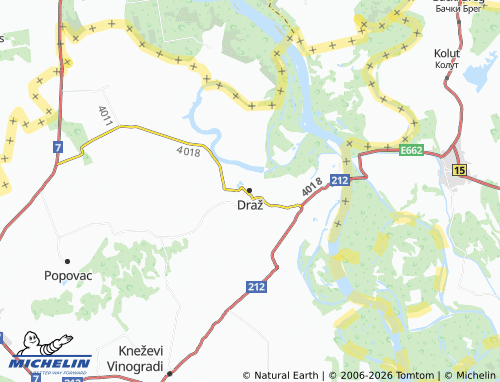 Mapa MICHELIN Draž - ViaMichelin