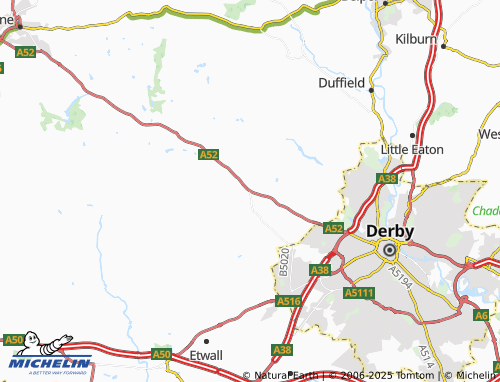Mapa MICHELIN Kirk Langley - ViaMichelin