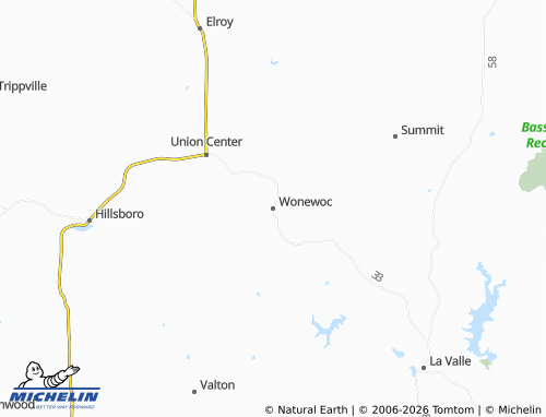 Mapa MICHELIN Wonewoc - ViaMichelin