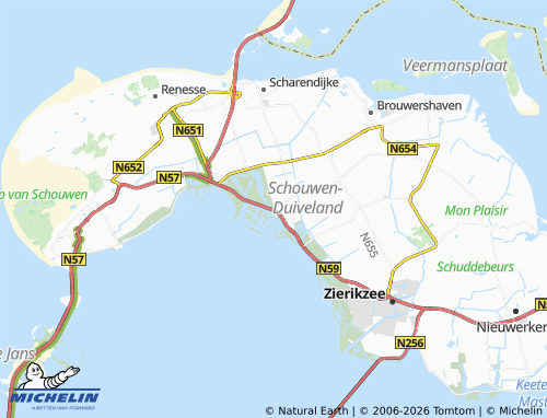 Kaart MICHELIN Moriaanshoofd - ViaMichelin